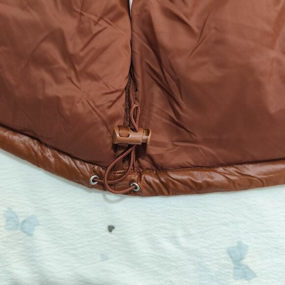 The North Face Brown Short Glossy Down Jacket - Picture 10 of 12